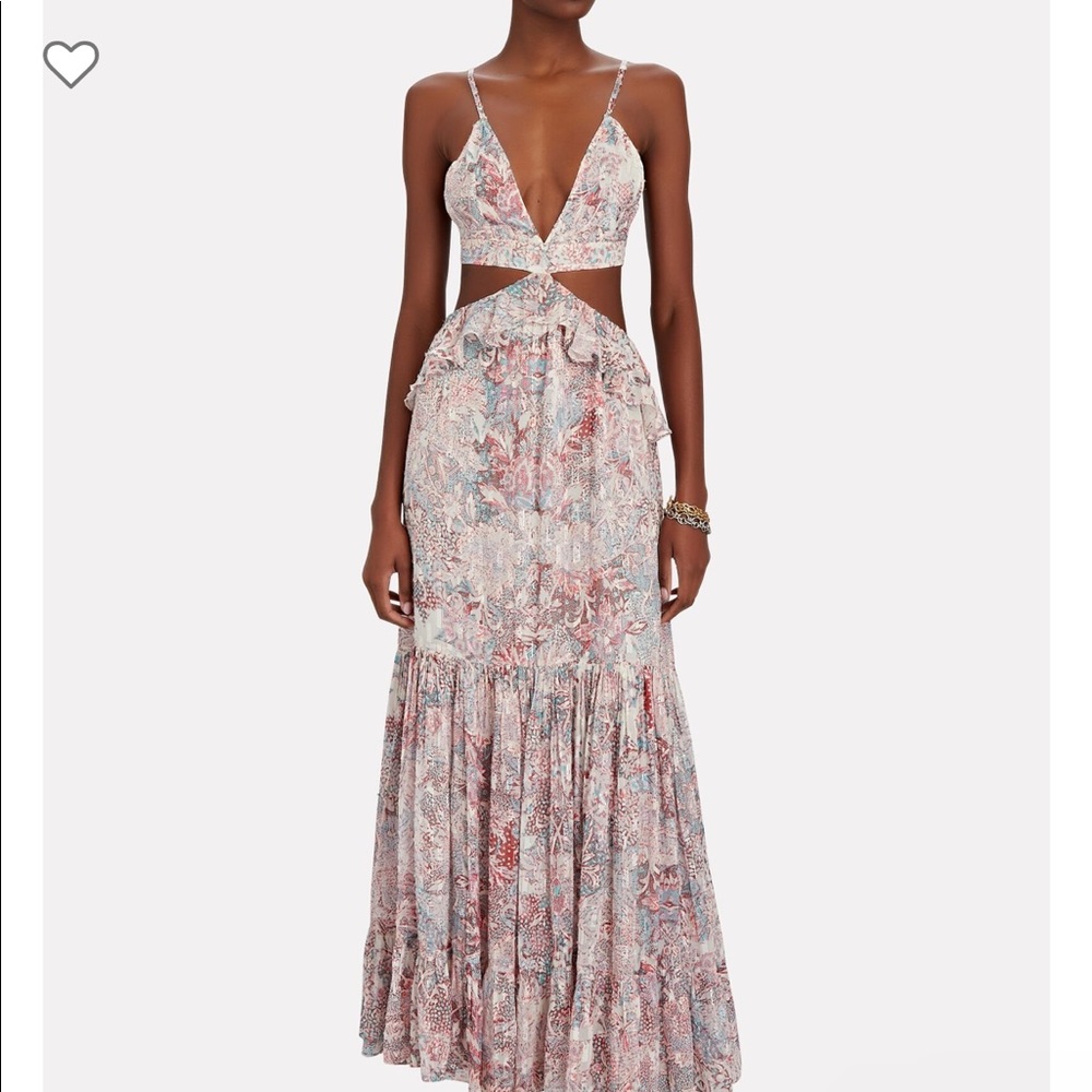 Rococo Sand Paola Paisley Cut-Out Maxi Dress